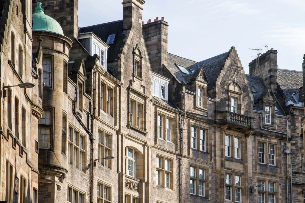 Location photograph of Edinburgh City Centre tenements